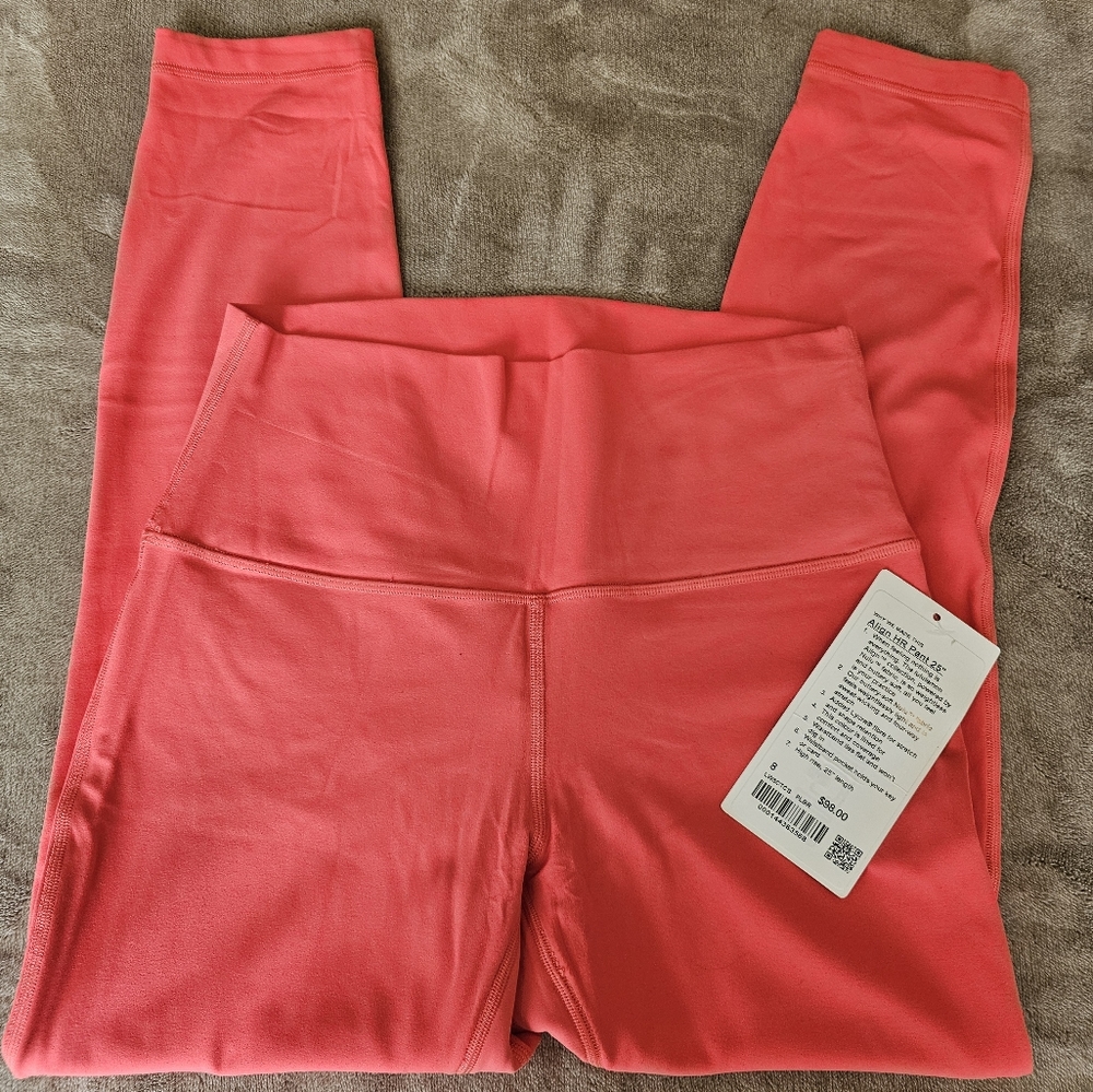 Lululemon Coral align hr 25" leggings
